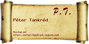 Péter Tankréd névjegykártya